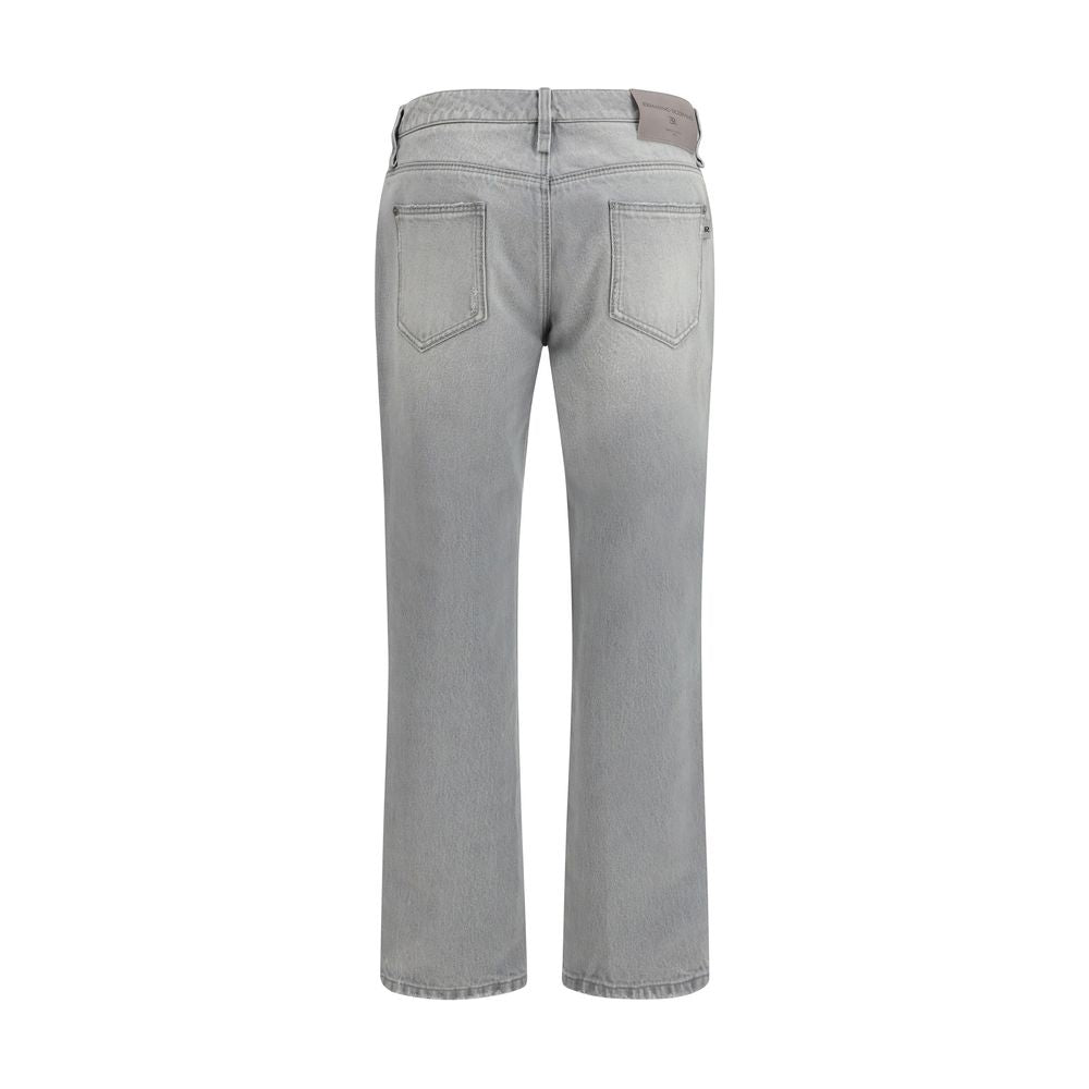 Ermanno Scervino Gray Cotton Boyfriend Jeans