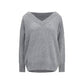 Ermanno Scervino Gray Cashmere Sweatshirt