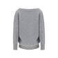Ermanno Scervino Gray Cashmere Sweatshirt