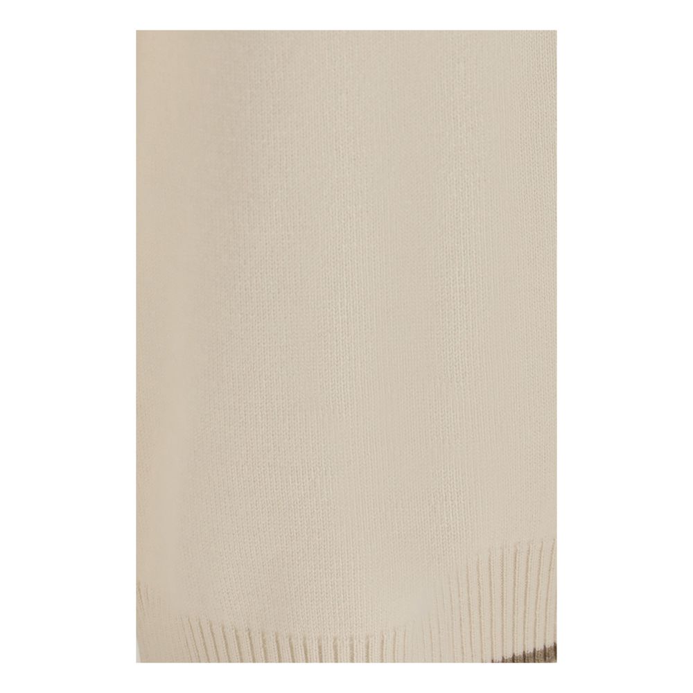 Brunello Cucinelli White Cashmere Casual Pants