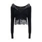 Ermanno Scervino Black Cashmere Cardigan