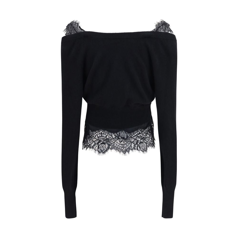 Ermanno Scervino Black Cashmere Cardigan