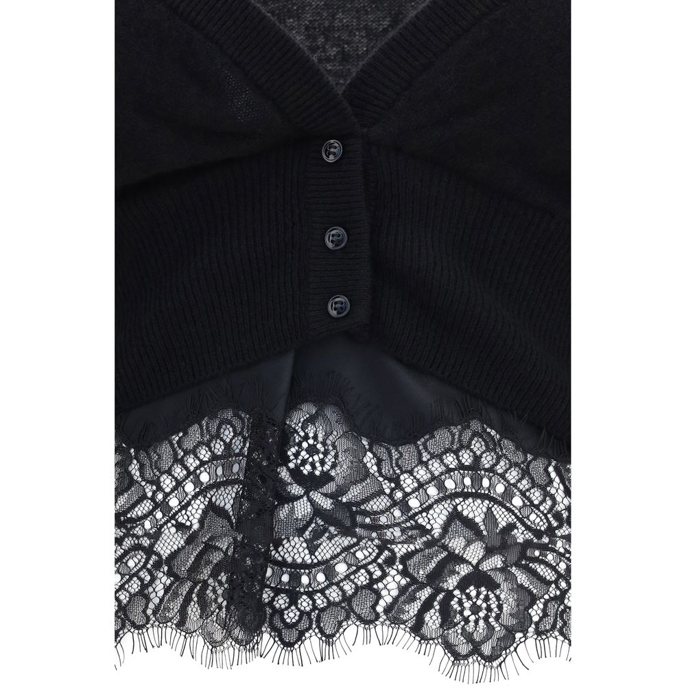 Ermanno Scervino Black Cashmere Cardigan