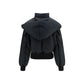 The Attico Black Cotton Full-Length Jacket