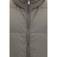 Brunello Cucinelli Gray Polyester Sleeveless Jacket