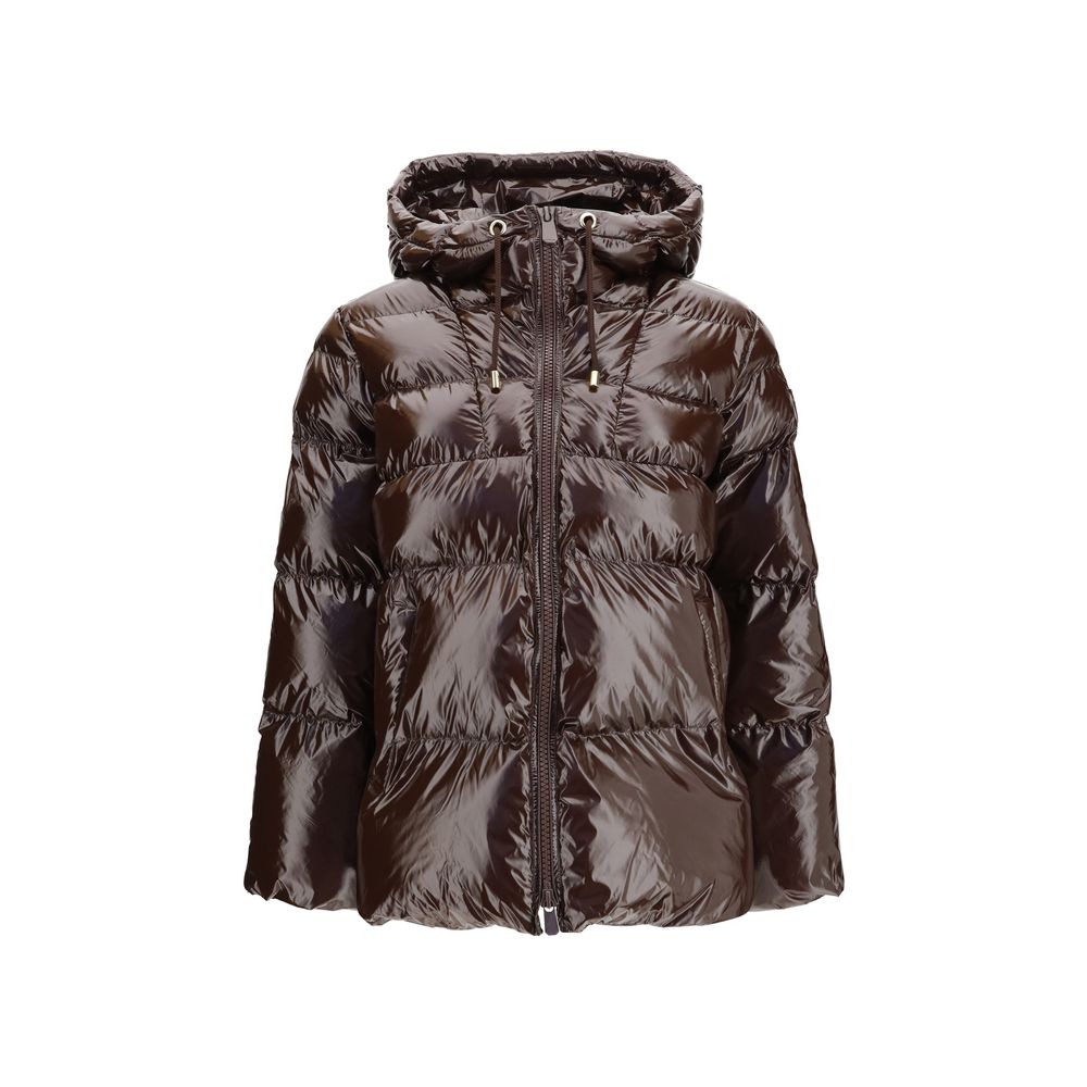 PINKO Brown Polyamide Full-Length Jacket