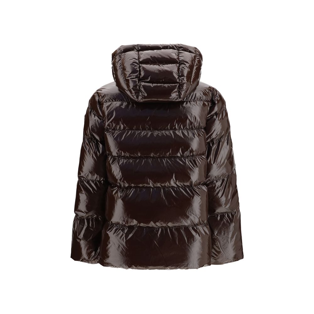 PINKO Brown Polyamide Full-Length Jacket