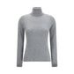 Allude Gray Cashmere Turtleneck
