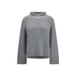 Allude Gray Cashmere Turtleneck