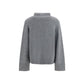 Allude Gray Cashmere Turtleneck