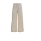 Max Mara White Cotton Casual Pants