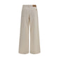 Max Mara White Cotton Casual Pants