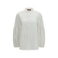 Max Mara White Cotton Blouse