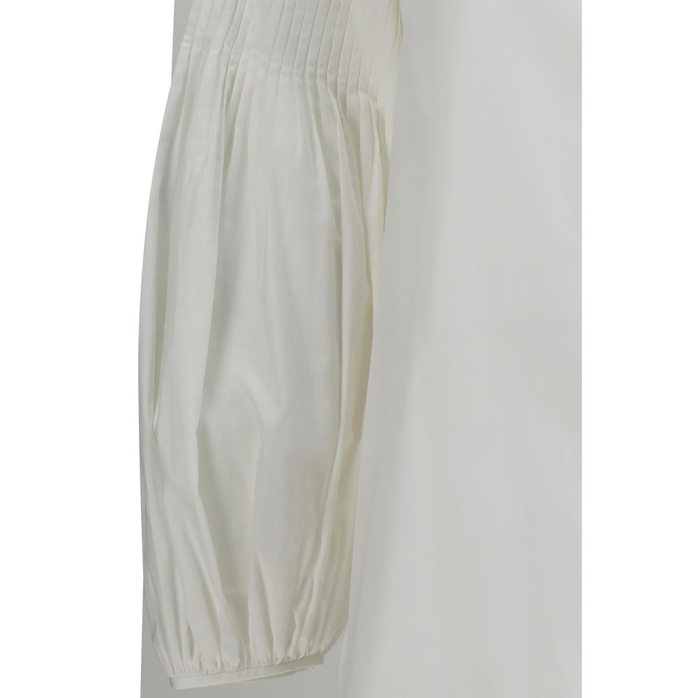 Max Mara White Cotton Blouse