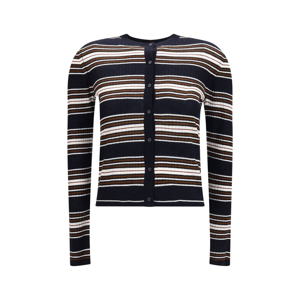Max Mara Blue Silk Cardigan