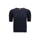 Max Mara Blue Silk T-Shirt
