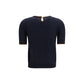 Max Mara Blue Silk T-Shirt