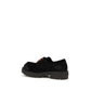 Prada Black Suede Leather Slip-On Loafers