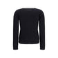 MM6 Black Wool Oves Aries Cardigan