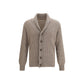 Brooksfield Beige Wool Oves Aries Cardigan