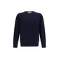 Brooksfield Blue Wool Oves Aries Sweatshirt