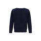 Brooksfield Blue Wool Oves Aries Sweatshirt