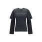 Courrèges Black Cotton T-Shirt