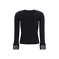 Courrèges Black Viscose Cardigan