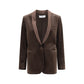 Lardini Brown Cotton Blazer