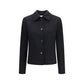 Lardini Black Wool Oves Aries Full-Length Jacket