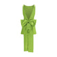 Self-Portrait Bicolor Polyester Casual Dress
