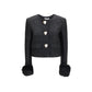 Self-Portrait Black Polyester Jacket