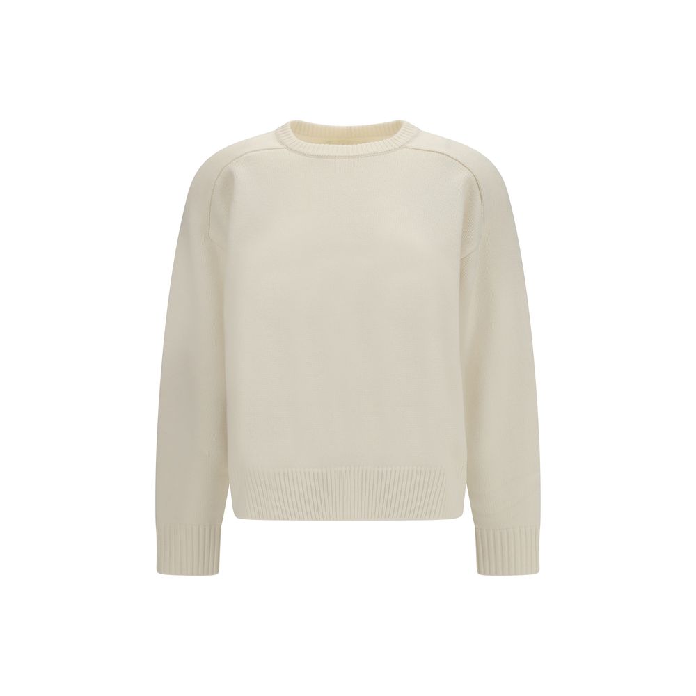 Loulou De Saison White Wool Oves Aries Sweatshirt