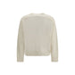 Loulou De Saison White Wool Oves Aries Sweatshirt
