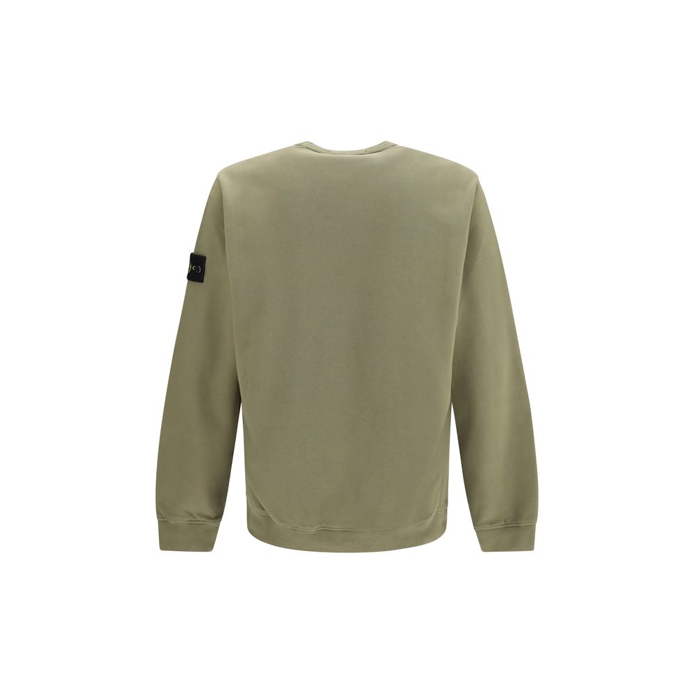 Stone Island Bicolor Cotton Sweatshirt