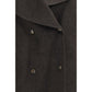 Loulou De Saison Brown Wool Oves Aries Full-Length Jacket