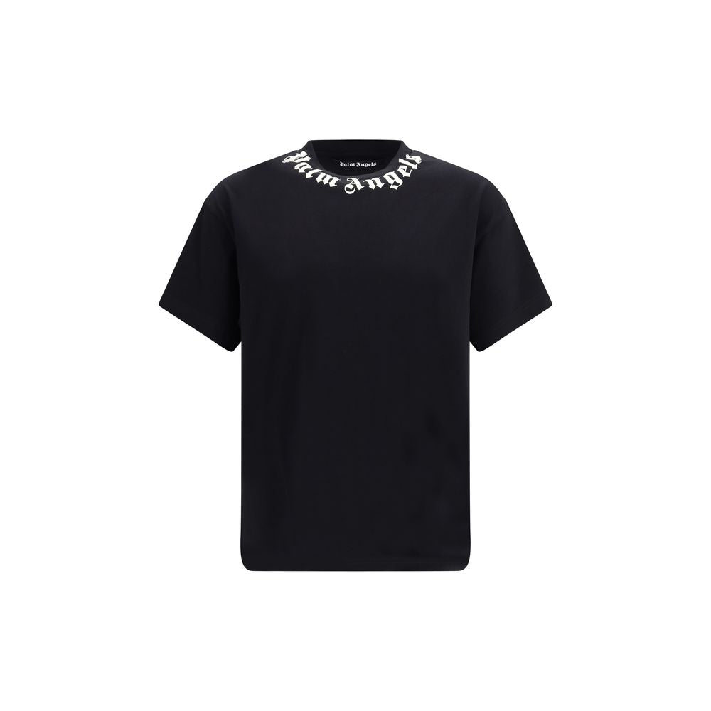 Palm Angels Black Cotton T-Shirt