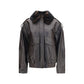 Loulou De Saison Brown Calf Leather Bos Taurus Bomber