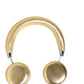 Dolce & Gabbana Women Gold Leather Wireless On-Ear Headset Headphones