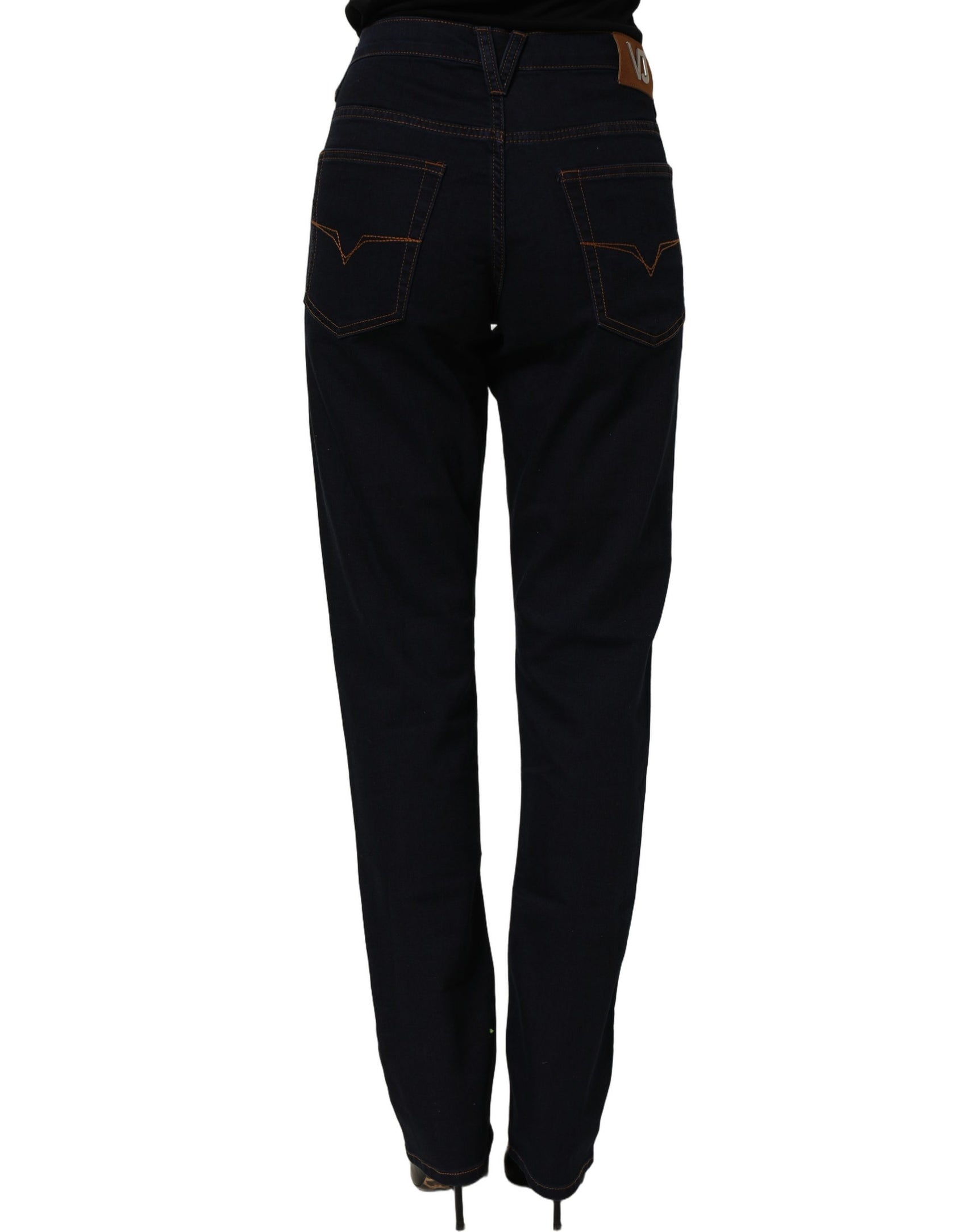 Versace Jeans Couture Blue High Waist Skinny Denim Trouser Jeans