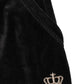 Juicy Couture Dark Gray Mid Waist Tapered Cropped Trouser Pants