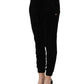 Juicy Couture Dark Gray Mid Waist Tapered Cropped Trouser Pants