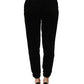 Juicy Couture Dark Gray Mid Waist Tapered Cropped Trouser Pants