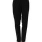 QL2 Black High-Waisted Straight Chino Women Trouser Pants