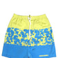 Dsquared² Blue Yellow Floral Boxer Shorts Beachwear Swimwear