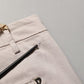 Dondup Beige Low Waist Tapered Women Cropped Trousers Pants
