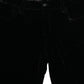 Ermanno Scervino Black Viscose Blend Velvet Slim Fit Pants