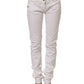 Daniele Alessandrini White Cotton Stretch Skinny Denim Jeans