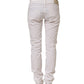 Daniele Alessandrini White Cotton Stretch Skinny Denim Jeans