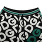 Dolce & Gabbana Black Wool Logo Jogger Sweatpants Pants